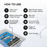 COLD TEMPS - Ceramic Non - Fluoro - ZÜMWAX Iron-On Ski/Snowboard/Nordic/Cross-Country Racing Wax, 140g, Vanilla Scent, PFAS-Free, Made in USA